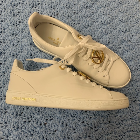 Louis Vuitton White Frontrow Sneaker - Picture 3 of 8